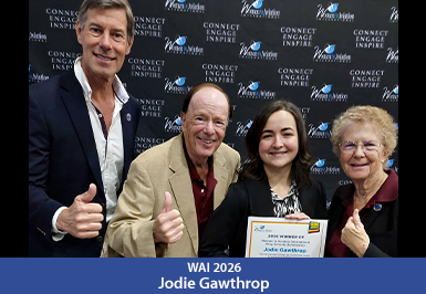 2026 WAI Scholarship winner Jodie Gawthrop